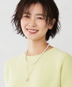 J.PRESS LADIES 【3WAY】 パールコイン 2連 ネックレス