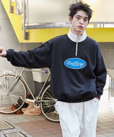 WEGO サークルロゴハーフジッププルオーバー