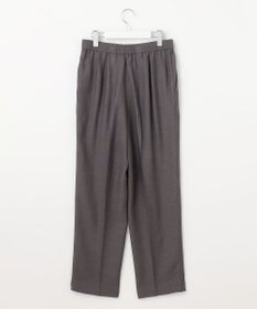 自由区 【XSサイズ～/洗える/セット着用可】キュプラリネンシャンタン イージーテーパードパンツ