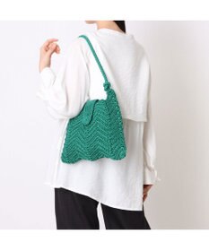 UNBILLION カシュカシュ cachecache / 山波編みトート カゴバッグ