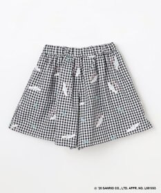 ANY KIDS 【シナモロール×ANY KIDS】刺繍 ギンガムキュロット