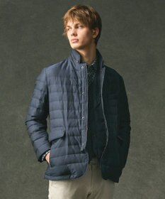 JOSEPH ABBOUD 【軽量/防風/形状記憶】インターレース ダウン ジャケット