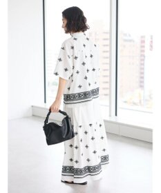 CRAFT STANDARD BOUTIQUE パネル刺繍開襟シャツ