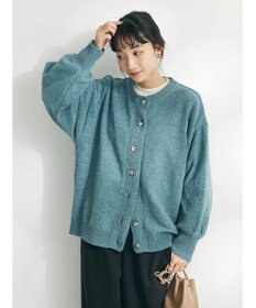 CRAFT STANDARD BOUTIQUE 洗えるコードモールクルーネックカーデイガン
