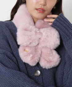 MOONBAT 【新色追加】PAUL & JOE ACCESSOIRES フェイクファーリボンマフラー