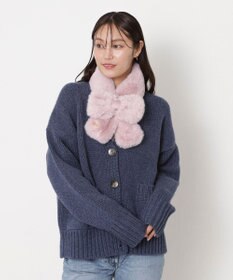 MOONBAT 【新色追加】PAUL & JOE ACCESSOIRES フェイクファーリボンマフラー