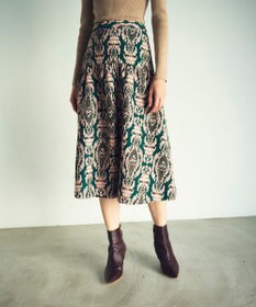 GRACE CONTINENTAL オーナメントジャガードスカート