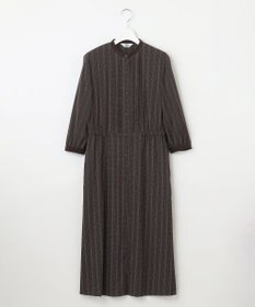 J.PRESS LADIES L 【洗える】ドットデシンプリント ピンタック ワンピース