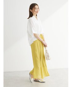 Green Parks 綿麻混スキッパーシャツ