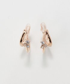 Phoebe 〈痛くないシリーズ/アレルギー対応〉シャイニーダブルフープライトフィットイヤリング　シャンパン