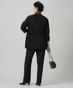 ICB L 【洗える】ペーパーモールブレンド ニットジャケット