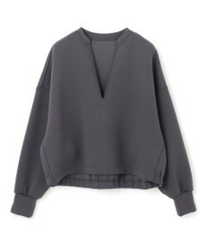 UNFILO BEAUTY FORM JERSEY キーネックプルオーバー