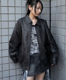 WEGO ヴィンテージライクPUジャケット