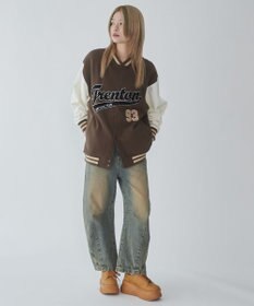 WEGO 【ユニセックス着用ITEM/MLサイズ展開】サガラワッペンスウェットスタジャン