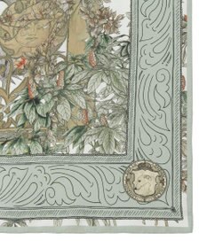 MOONBAT SWASH LONDON(スウォッシュロンドン） シルクツイルスカーフ GATE 68×68cm 日本製