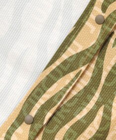 PW CIRCULUS 【MEN】ストライプカモフラ メッシュポケットシャツ ゴルフ