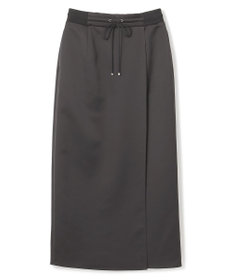 uncrave 【洗濯機洗い可】サテン ドロストスカート（uncrave WHITE）