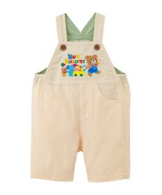 MIKI HOUSE HOT BISCUITS 【70-110cm】 ビーンズ×お菓子シリーズ サッカー素材オーバーオール