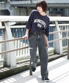 WEGO 【ユニセックス着用ITEM】カレッジロゴプリントT（SS）