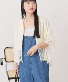 AMERICAN HOLIC レース切り替え半袖シャツ