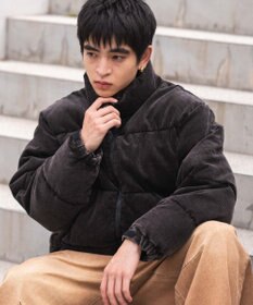 WEGO 【ユニセックス着用ITEM/MLサイズ展開】コーデュロイパファーブルゾン