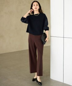 自由区 S ウールミラノランタンスリーブ ニット