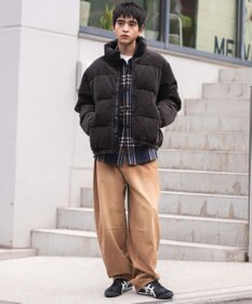 WEGO 【ユニセックス着用ITEM/MLサイズ展開】コーデュロイパファーブルゾン