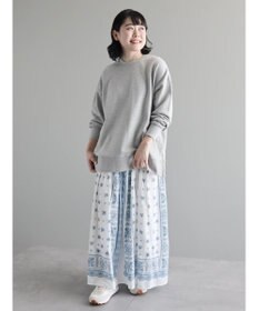 CRAFT STANDARD BOUTIQUE パネル柄マキシギャザースカート