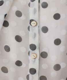 GRACE CONTINENTAL ドットオパールボウタイノースリーブ