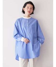 AMERICAN HOLIC イージーケアバンドカラーシャツチュニック