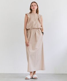 BEIGE， MALLOW / コットンタック イージーフレアスカート