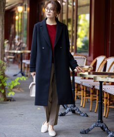 ANY SIS S ウールライクロング チェスターコート