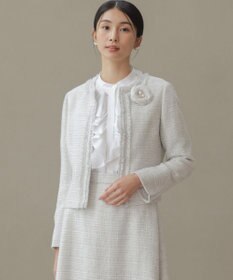 組曲 S 【KUMIKYOKU NAVY】ラメループモールツイード ジャケット