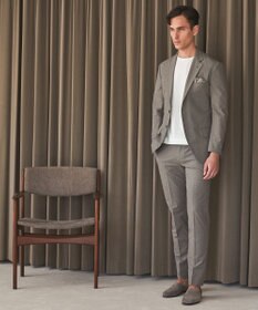 GOTAIRIKU 圧倒的清涼感・８つの機能美【接触冷感/通気性/軽量/撥水…等】クールドッツ セットアップパンツ_ヘリンボーンプリント（25年モデル）