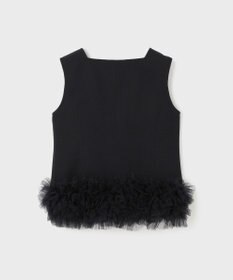 GRACE CONTINENTAL チュールヘムカットトップ