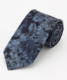 JOSEPH HOMME 【日本製】ペインティングフラワー　ネクタイ ネイビー系7