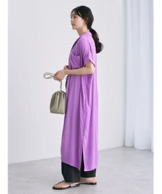 AMERICAN HOLIC 楊柳Ｗポケット開襟ワンピース