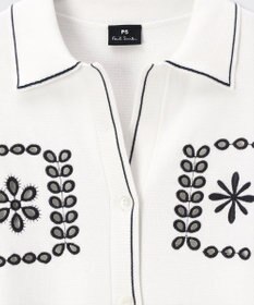 Paul Smith ハンドクラフトエンブロイダリー 半袖ニットシャツ