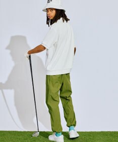 PW CIRCULUS 【撥水加工/ ストレッチ】【MEN】ベルト付 ワイドカーゴパンツ ゴルフ