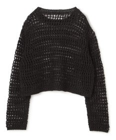 BEIGE， UVITE / コットンメッシュクロップドニット