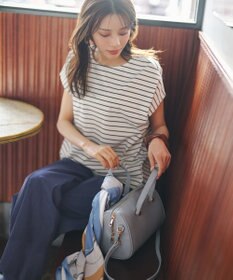 ANY SIS L 【シルクタッチさら魅せTシャツ】後ろコクーン プルオーバー