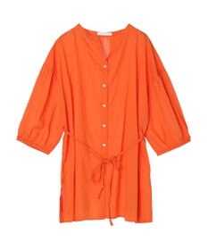 Green Parks スキッパーボリュームブラウスチュニック