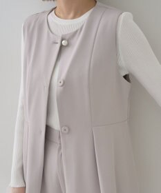 YECCA VECCA パールペプラムジレ