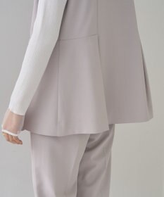 YECCA VECCA パールペプラムジレ