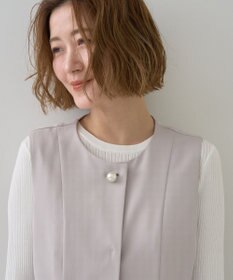 YECCA VECCA パールペプラムジレ