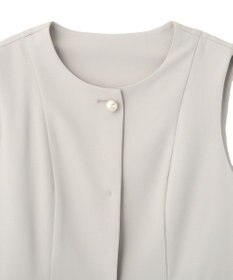 YECCA VECCA パールペプラムジレ