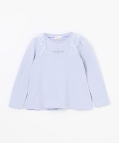 ANY KIDS チュールフリル 長袖Tシャツ