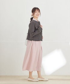 Tiaclasse L ノーカラーデニムジャケット