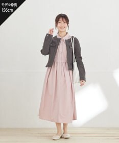 Tiaclasse L ノーカラーデニムジャケット