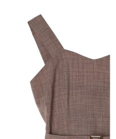 earth music&ecology ベルト付きパネルラインワンピース